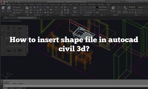 inserting shape files into autocad civil 3d.